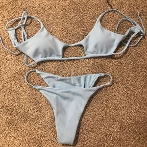 Baby blue bikini